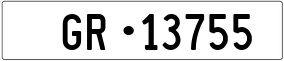 Trailer License Plate